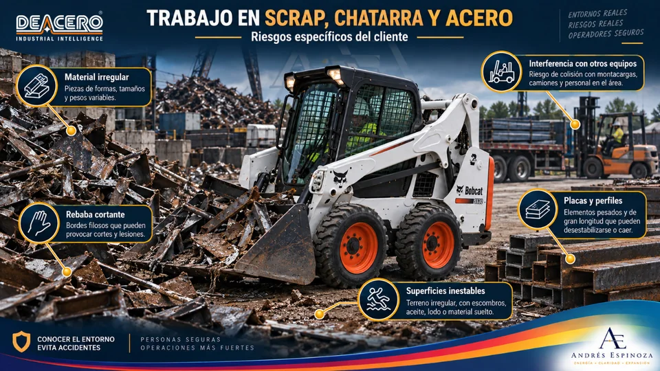 Ejemplo de presentación adaptada a riesgos específicos de una operación de acero y chatarra
